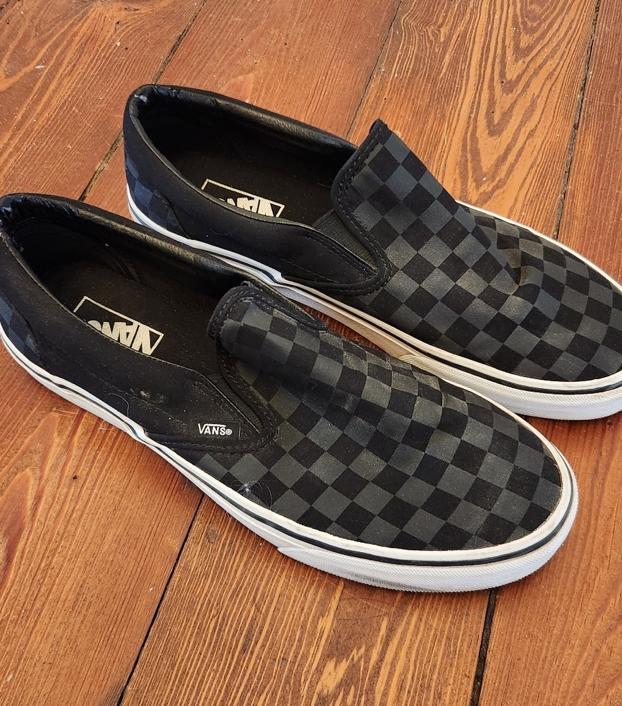 Checkered Men's Vans 10.0
